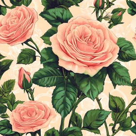 Vintage Roses Illustration