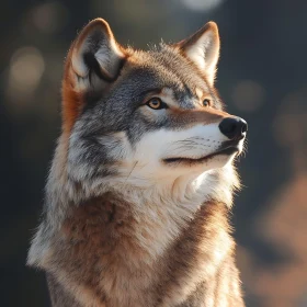 Wolf Portrait, Wild Animal Art