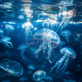 Underwater Ballet of Jellyfish