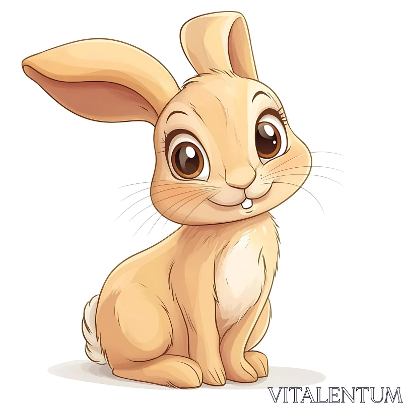 Whimsical Bunny Art AI Image