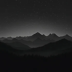 Monochromatic Mountain Range