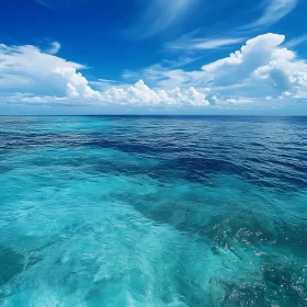 Peaceful Seascape with Cloudscape