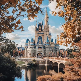 Fairytale Castle Amidst Golden Leaves
