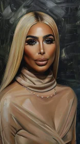 Kim Kardashian Sophisticated Portrait