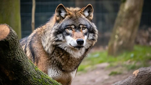 Timber Wolf Close-Up