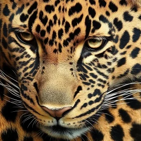 Leopard's Gaze: A Detailed Portrait