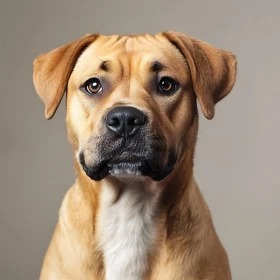 Close-Up of a Brown Dog