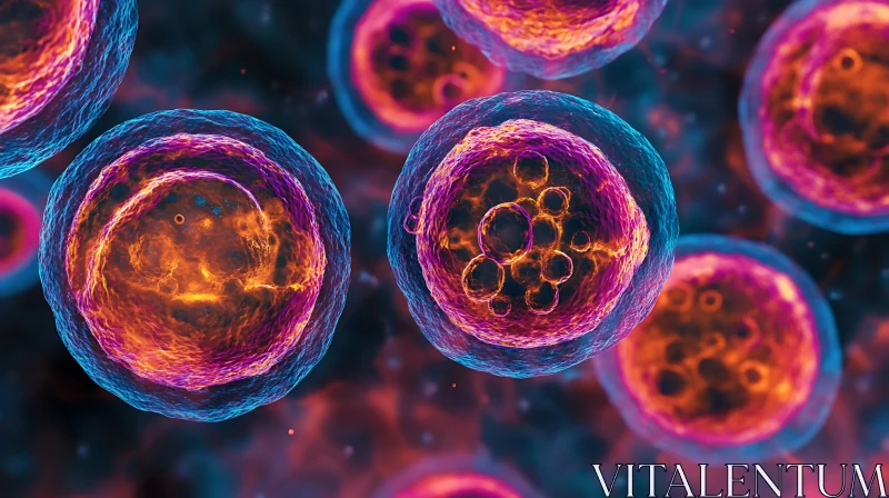 AI ART Abstract Cellular Structures