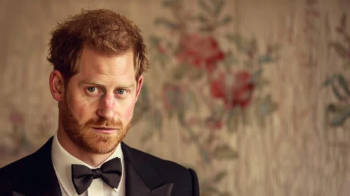 Elegant Portrait of Prince Harry