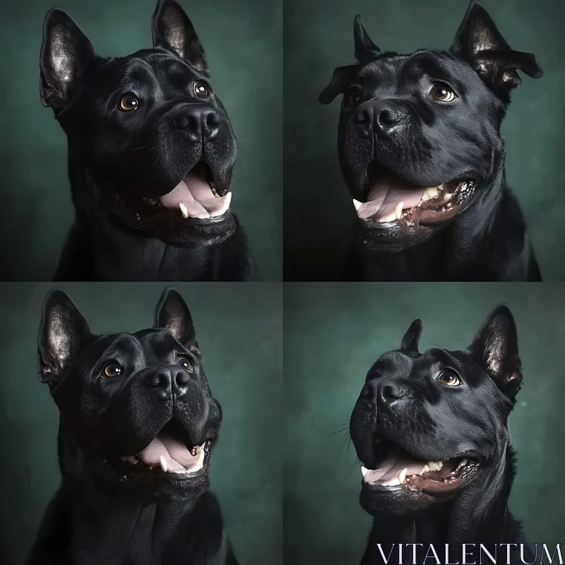 Expressive Dog Portraits AI Image