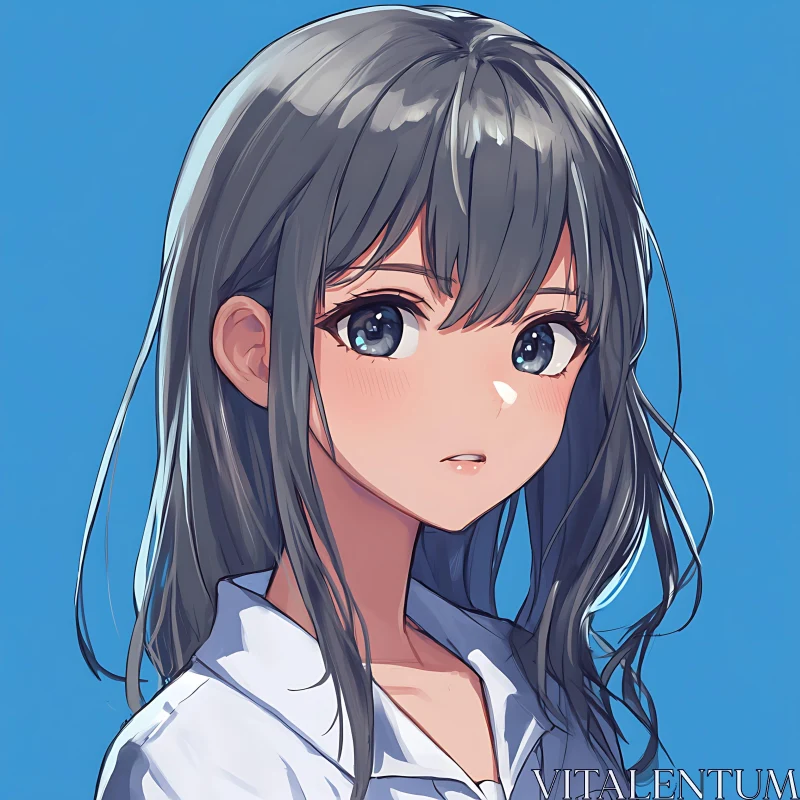 Anime Character Portrait AI Image