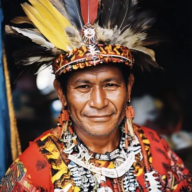 Cultural Portrait of Indigenous Man