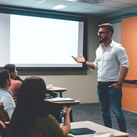 Classroom Presentation: Speaker and Students