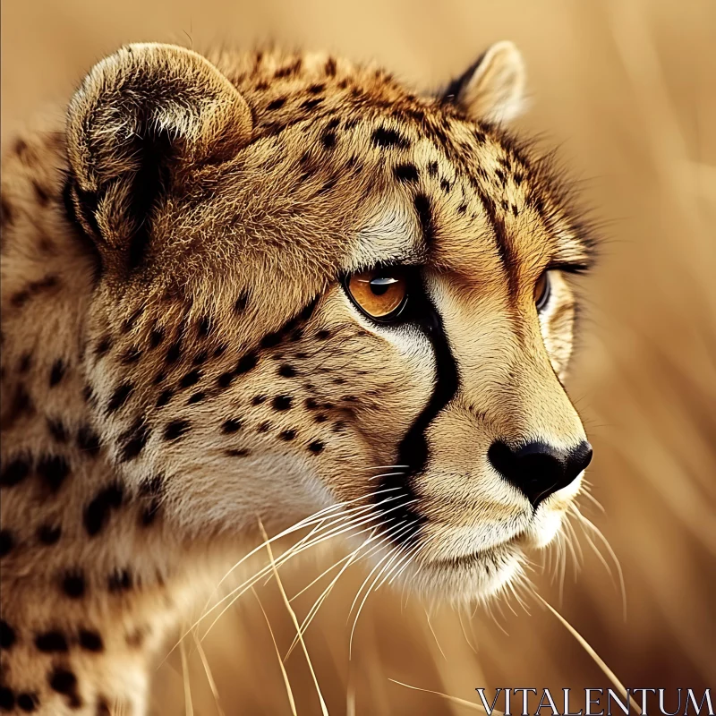 Close-up of a Cheetah AI Image