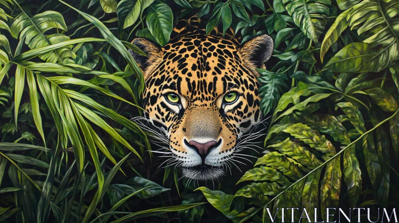 AI ART Hidden Jaguar in the Jungle