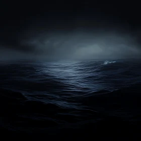 Stormy Ocean: A Dark Seascape