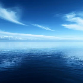 Peaceful Seascape with Clear Sky