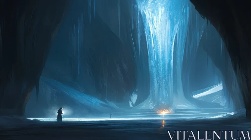 Frozen Cave AI Image