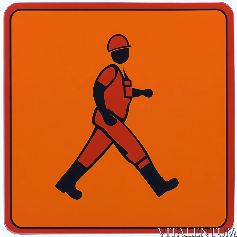 AI ART Construction Worker Sign