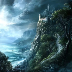 Seaside Castle on a Cliff