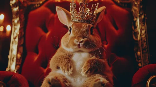 Crowned Bunny Portrait