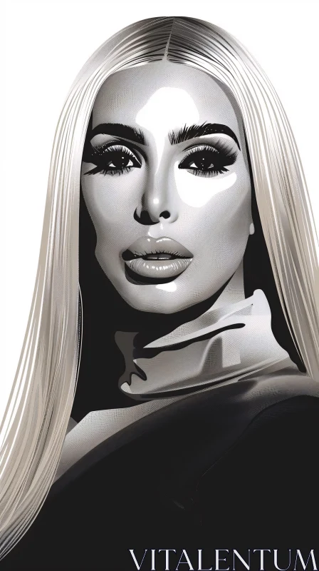 AI ART Kim Kardashian Artistic Styling