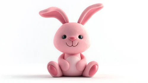 Charming Pink Bunny Character Design