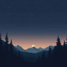 Twilight Mountain Serenity