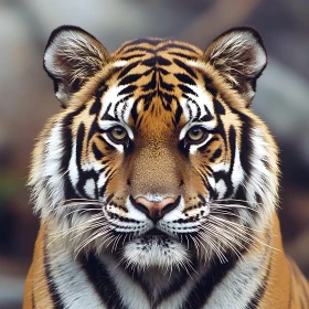 Close-Up of a Bengal Tiger