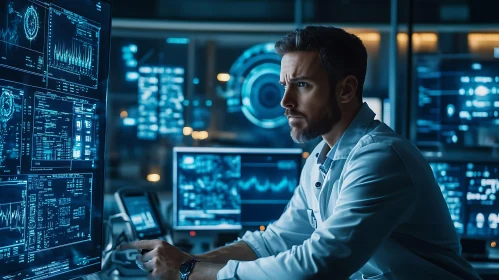 Scientist Working with Data