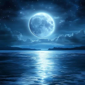 Lunar Reflection on the Ocean