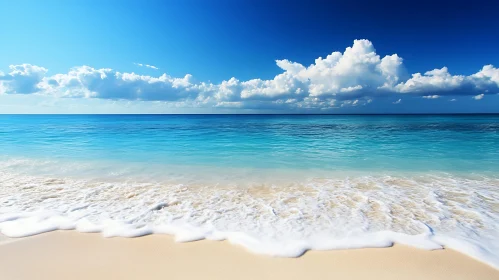 Coastal Serenity: Beach and Sky
