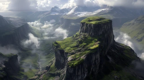 Verdant Cliffs Mountain Scenery