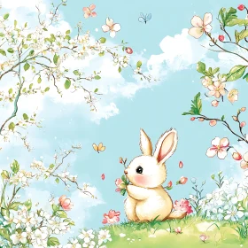 Floral Meadow Bunny