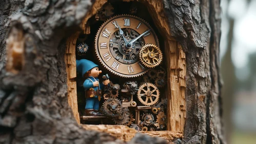 Gnome and Clockwork in Tree Hollow