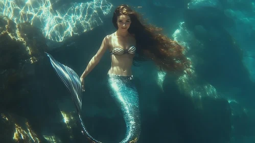 Mystical Mermaid Underwater