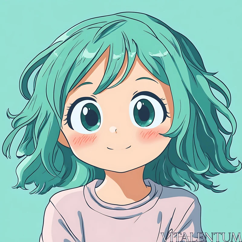 AI ART Cute Anime Character Portrait