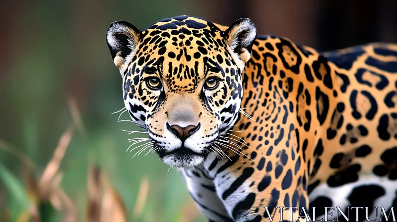 Jaguar Close-Up: A Portrait of Wildlife AI Image