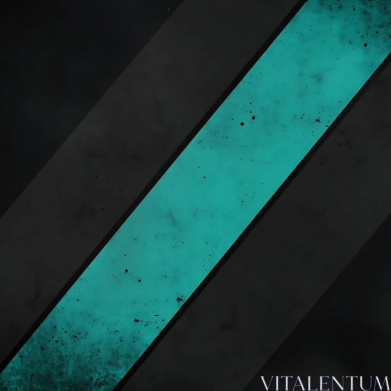 Diagonal Teal Stripe on Dark Texture AI Image