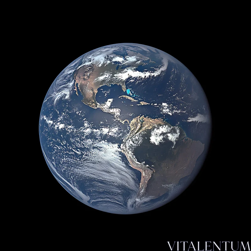 Planet Earth from Orbit AI Image