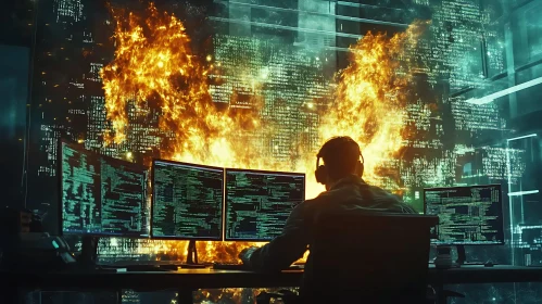 Burning Code: Digital World Under Threat