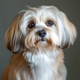 Adorable Dog with Expressive Eyes and Fluffy Fur