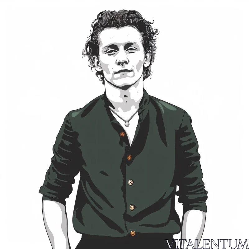 AI ART Artistic Illustration of Tom Holland