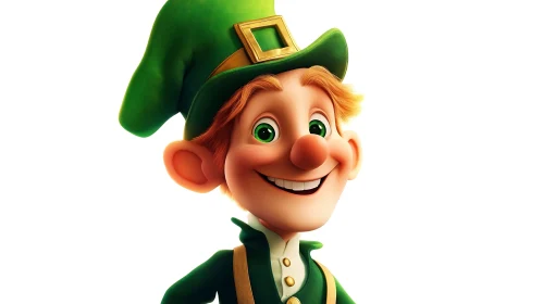 Happy Leprechaun Cartoon Character