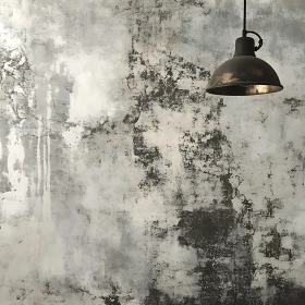 Textured Wall and Lamp Interior