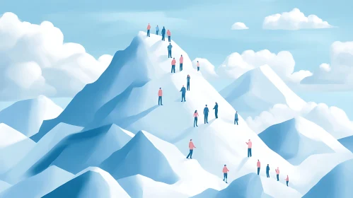 Climbing Snowy Peaks: A Journey Together