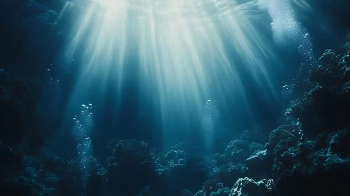 Oceanic Depths: A Sunlight Symphony