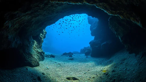 Submerged Grotto: A Tranquil Marine Vista