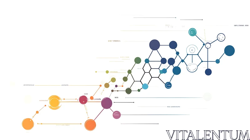 AI ART Abstract Network Visualization