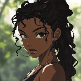 Outdoor Anime Portrait of a Woman